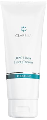Clarena creme mit harnstoff 30%, professionelle Creme für sehr trockene Haut, harnstoff fusscreme - hochprozentige harnstoffsalbe- Creme für Füße, Ellenbogen, Knie, Schwielen mit Sheabutter - 100 ml