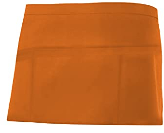 VELILLA Unisex Delantal Corto Comandero Kurze Kochschürze, Orange, One Size
