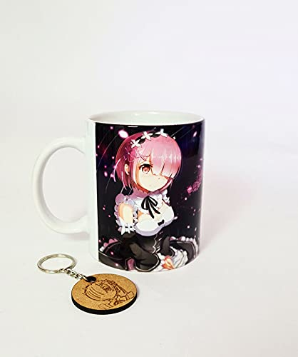 TusPersonalizables.com Tasse + porte-clés - Zero Kara Hajimeru Isekai Seikatsu - Anime - Manche