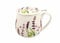 DUO FLORAL Fassbecher 430 ml CLASSIC LAVENDER mit Teesieb, New Bone China Porzellan