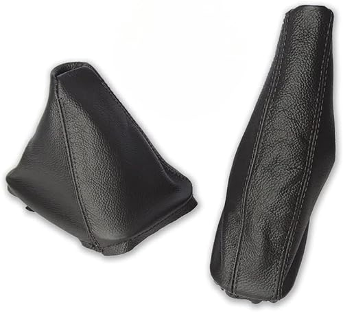 The Tuning-Shop Ltd Schaltsack Handbremsmanschette + Kunststoffrahmen kompatibel mit BMW E36 Serie 3 Leder