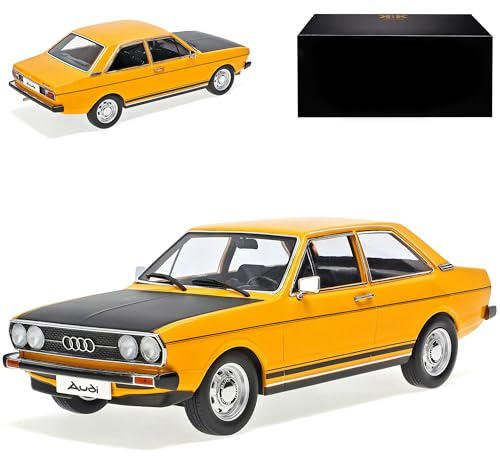 KK-Scale A*U*D*I 80 B1 GTE Coupe Orange-Gelb mit Schwarz Coupe 1972-1978 limitiert 1500 Stück 1/18 Modell Auto