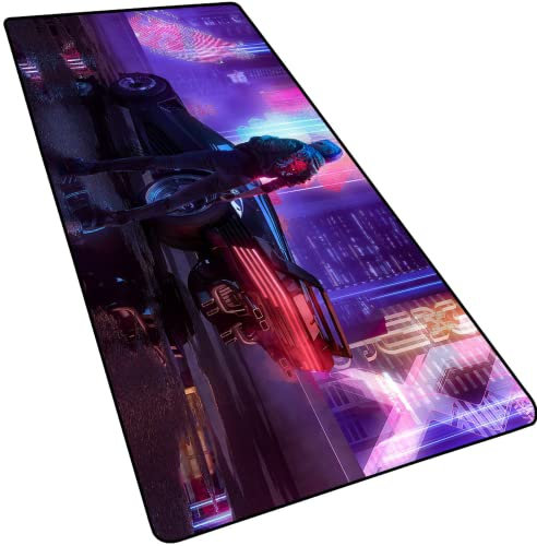 BILIVAN Cyberpunk 2077 Mouse Pad Oversized Anime Two-dimensional Peripheral Game Table Pad Keyboard Pad (900 * 400mm,1)