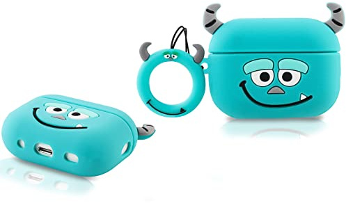 Derhom Airpods Pro 2 Silikon Niedliche Lustige Abdeckung Kompatibel mit Apple Airpods Pro und Pro 2[Cartoon-Serie] (Sully)