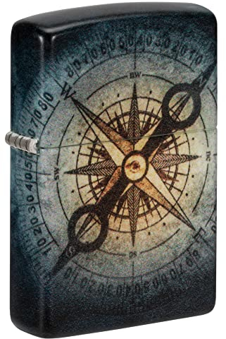 Zippo Compass Ghost Design 540 - Encendedor de Bolsillo Que Brilla en la Oscuridad