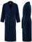 PandaHome Bademantel Damen und Herren aus 100% Baumwolle, Morgenmantel Frottee Kuschel, Saunamantel Warm und Kuschelig, Schnelltrocknend Weich Saugstark Bademäntel 400 g/m² (Navy-XL)