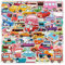 60 Stück Auto Aufkleber auto Stickers für Kinder Junge, wasserdichte Vinyl Stickers Set für Wasserflaschen, Fahrrad, Roller, Helm, Notebook, Kindergeburtstag (J)