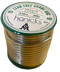 Hanicks Plumbers Lead Free Solder Wire Reel 3.25mm Quality Lead Free Soldering 500g Solder Grade 99c