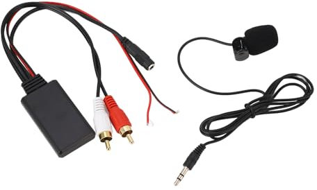 Adaptateur AUX Bluetooth de Voiture avec Microphone, Module Audio Bluetooth 2 Adaptateur de Câble avec Micro Mains Libres pour Alpine pour Pioneer