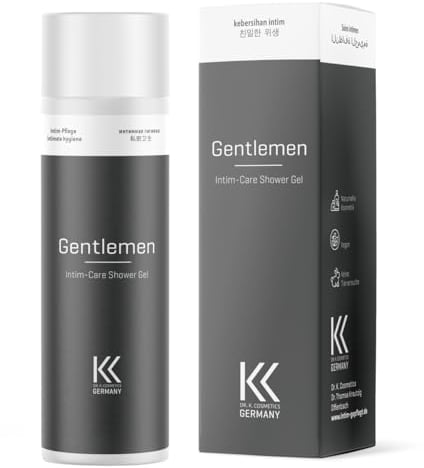 Dr. K. Cosmetics - Gentlemen Intim-Care Shower Gel - Intim Pflege Duschgel für Körper und intimbreich des Mannes - für den modernen Herren - vom Urologen entwickelt und betreut