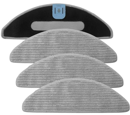 Hometimes Accessoires pour IRobot i5, i5+, j5, j5+ Roomba Combo de rechange Chiffons de Remplacement Serpillière Réutilisables Remplaçable pour tous les sols et surfaces, 4 pièces