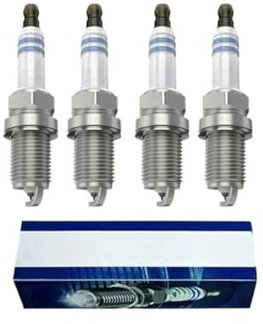 4 stücke Auto Platin Zündkerzen 0242236564 FR7KPP33 + Auto Zubehör Kompatibel for Audi A4 TT Kompatibel for VW Golf/Jetta 1,8 2,0 T