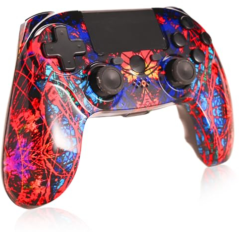 TPFOON Mando Compatible para PS4, Wireless Gamepad Joystick Inalámbrico Compatible para PS4 Slim/Pro/PC