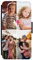 Unique Gifts House Ltd Personalised Phone Case for iPhone SE (2020) Custom Leather Flip Wallet Case Any Photo Printed Four Photos Anti Drop Personalised Case