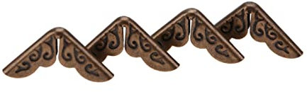 Vintage-Eckenschutz, Eckenschutz, Eisenmaterial, Notebook-Schutz, Eckenschutz, Zuhause für Bücher (C086 Bronze)