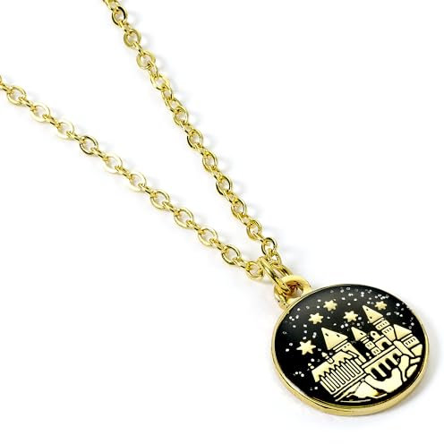 Harry Potter Official Gold Tone Hogwarts Castle Necklace