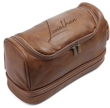 Glimmerday Personalisierter Kulturbeutel, Reise Kulturbeutel, Kulturbeutel Herren Damen zum Aufhängen Kulturbeutel groß mit Henkeln