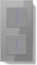BSEED LIFE Double Interrupteur Mural,Interrupteur Encastrable avec Indicateur LED avec Cristal Cadre en Verre,Installation Facile,Double 1 Gang 2 Voie 157 * 86mm Gris