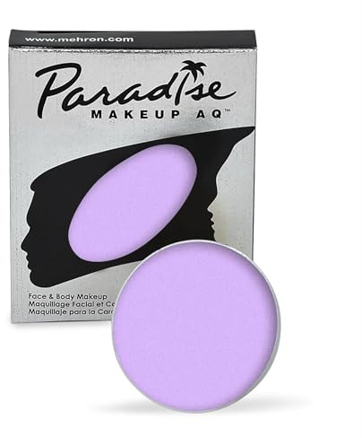 Mehron Makeup Paradise AQ | Colores faciales y corporales activados por agua | Pastel Purple 7 g