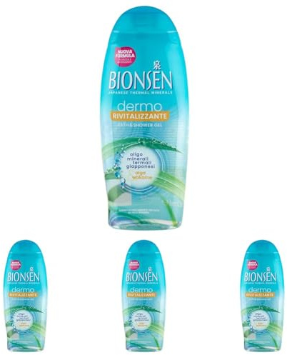 BIONSEN Bagnoschiuma DermoRivitalizzante 550ml (Confezione da 4)