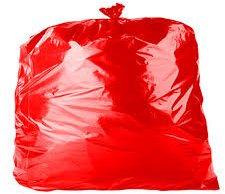 50 x Bin Bags 39 RED (18 x 29 x 39) (140g)(Free P&P on all products)