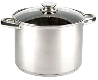 VIER - Olla 28*21 cm, 12.9 L, Acero Inoxidable 18/10