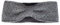Zwillingsherz Stirnband mit Schleife - Hochwertiges Strick-Kopfband für Damen Frauen Mädchen - Mit Fleece - Wolle - Ohrenschutz - Haarband - warm und weich für Herbst Winter und Frühjahr grau