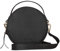 Expatrié Sac Rond Noir et Petit pour Femmes Sacs à Bandoulière à Partir de Cuir Végétalien – Petit Sac d'épaule de Cuir PU – Sac à Main Chic avec Bandoulière Détachable et Ajustable