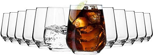Krosno Verre à Eau Jus | Lot de 12 | 400 ML | Collection Splendour | Parfait la Maison, Les Restaurants, Les Fêtes | Lavable au Lave-vaisselle