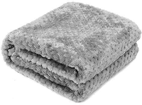 AcserGery Flauschige Hundedecke 100x120cm Super Softe Warme und Weiche Decke für Haustier Hundedecke Katzendecke (Grau)