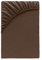 Class Home Collection Spannbettlaken Topper 180x200cm - 200x200cm Jersey Baumwolle Schokobraun