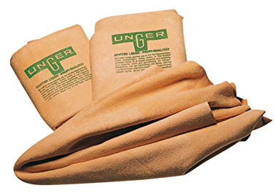 Unger Profi-Fensterleder Glastuch Glasreinigungstuch Glaspoliertuch Glaslappen Glasreinigungslappen Glaspolierlappen Fenstertuch