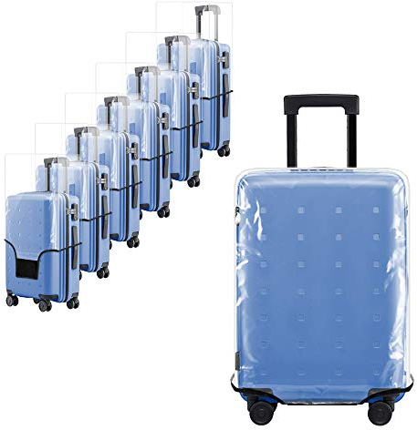 Uktunu Koffer-Abdeckungen 30 Zoll Transparent Gepäck Cover PVC-Material Reisekoffer-Schutzhülle Kofferschutzhülle Schutzhülle Wasserdicht Waschbar Kratzschutz