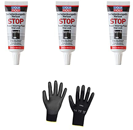 Iloda 3xOriginal Liqui Moly 35ml Servolenkungsöl-Verlust Stop 1099 Schutzhandschuhe