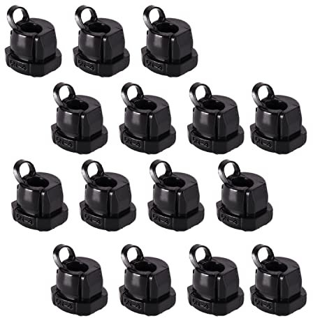 Aicosineg Kabelhalter aus Kunststoff, Zugentlastung, 6N-4, Netzkabel, Schnalle, Klemme, Drahtdurchführung, Schutzhülle, Verkabelungszubehör, 15 Stück