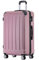 BEIBYE Hartschalen-Koffer Trolley Rollkoffer Reisekoffer Sicherheit Zahlenschloß Zwillingsrolle ABS Material Handgepäck 4 Rollen (M-L-XL-Set) (Rosa, L)