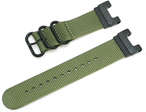 Demupai Armband Kompatibel mit Amazfit T-Rex A1918, Nylon atmungsaktiv Ersatzarmband, Sport Uhrenarmband für Amazfit T-Rex Pro (Armeegrün)