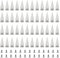 Coolty 50 Sets Punk Nieten Kegel Spike Nieten Ziernieten Metall Nieten Schrauben für Taschen Lederband Kleidung Schuhe Jacken Handwerk