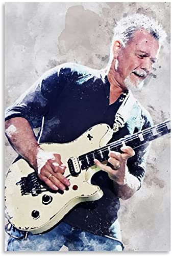 Puzzle 1000 Teile Erwachsene und Kinder Eddie Van Halen Sänger Poster Holz Puzzles Stress Freisetzung Spiel 1000 Piece 29.5x19.6inch(75x50cm) Kein Rahmen