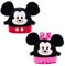 Disney Mickey et Minnie Mouse Peluche réversible Super Douce 10 cm