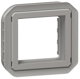 LEGRAND, Plexo New Abdeckung, Mosaic Adapter, Farbe: Grau, 069582L