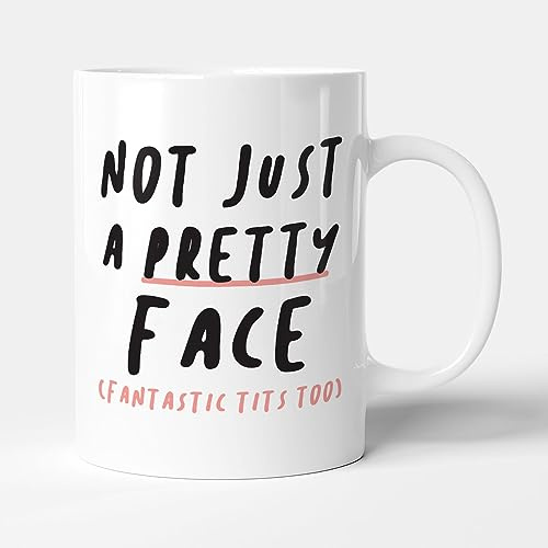 Victorian Printing Co - Not Just A Pretty Face - Gift Funny Mug, Ceramic, 11fl.oz.