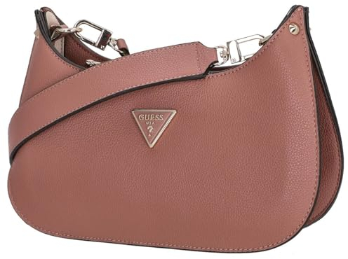 GUESS Meridian Mini Top Zip Shoulder Bag Rosewood