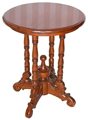 Tisch rund Beistelltisch Mahagoni Blumentisch Telefontisch Antik Flurtisch 49 cm mar261 Palazzo Exklusiv