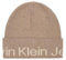 Calvin Klein Logo Beanie Plaza Taupe