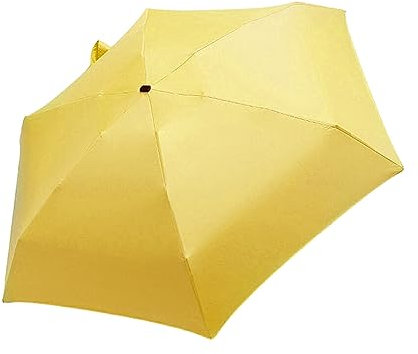 YUSSEQDD Parasol démontable pour Un Rangement et Un Voyage faciles, léger et Portable, Pliable, résistant à la Pluie, Jaune