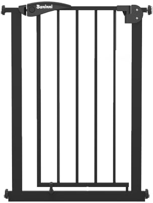 Baninni Mimi Sicherheitsgitter Schwarz – 58 cm bis 67 cm