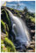 ARTland Wanddeko Wandtattoo selbstklebende Vinylfolie 80x120 cm Landschaften Idyll Natur Pflanzen Wasser Wasserfall Loop of Fintry Schottland U5CM
