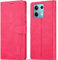 WAURZ Cover per Xiaomi Redmi Note 13 PRO 5G, Custodia Cover Pelle Libro Portafoglio con Porta Carte Magnetica Supporto Protezione Antiurto Flip Case Custodia Cover per Redmi Note 13 PRO 5G,Rosa