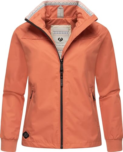 Ragwear Damen Übergangsjacke leichte wasserdichte Jacke kurz mit hohem Stehkragen Apola YOUMODO XS-6XL